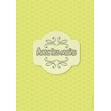 Chevrons Blancs sur fond vert anis