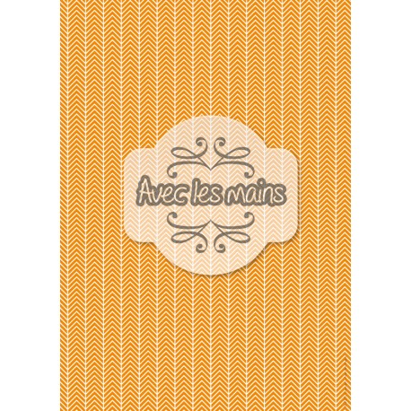 Chevrons blancs orange 1 - stamp