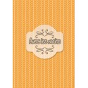 Chevrons blancs orange - minipack