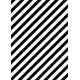 Diagonales noires et blanches épaisses - petit