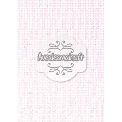 Imitation pixel rose clair