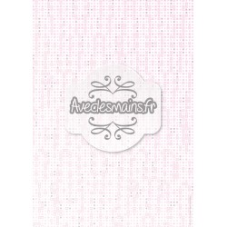 Imitation pixel rose clair - stamp