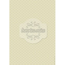 Motif façon fer forgé - kaki - stamp