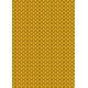 Motif façon fer forgé noir - sur fond orange - petit