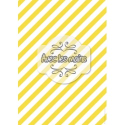 Diagonales jaunes et blanches