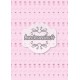 Petits chiens assis roses sur fond rose - stamp
