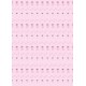 Petits chiens assis roses sur fond rose - petit