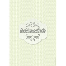 Chevrons blancs vert pale - minipack