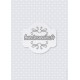flocons blancs sur fond gris - stamp