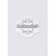 flocons blancs sur fond gris - stamp