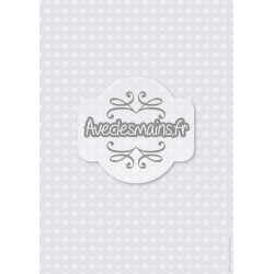 flocons blancs sur fond gris - stamp