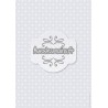 flocons blancs sur fond gris - stamp