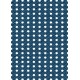 Points irréguliers blancs sur fond bleu ondulé - petit