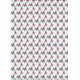 pieds de poule rose et bleu foncé - petit