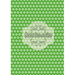 Croix basques blanches sur fond vert