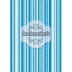 Lignes verticales monochrome bleu - stamp
