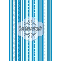 Lignes verticales monochrome bleu - stamp