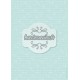 Texte blanc sur fond bleu-vert - minipack - stamp