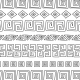 Motifs incas approximatifs noir et blanc - zoom