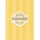 Hélices multipliées blanches sur fond orange - stamp