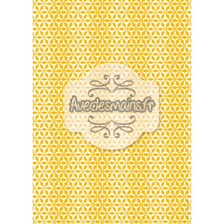 Hélices multipliées blanches sur fond orange - stamp