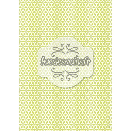 Hélices multipliées blanches sur fond vert - stamp