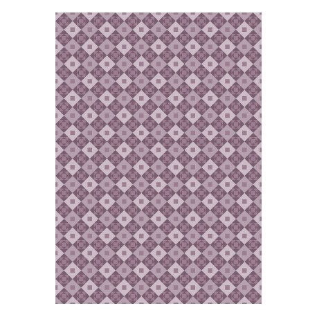 Damier mauve incliné
