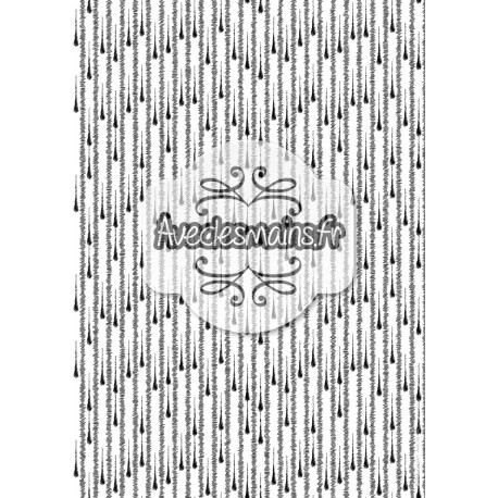 Gouttes noires sur fond blanc - stamp