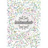 Triangle éparpillés façon confettis - rose-bleu-vert - stamp