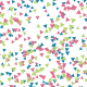 Triangle éparpillés façon confettis - rose-bleu-vert -  zoom