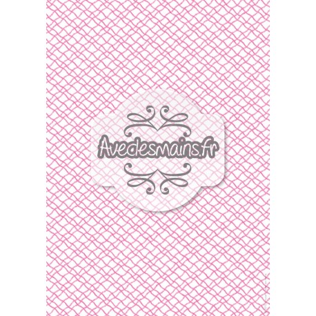 Ondulations roses tissées - stamp