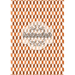 Cubisme automnale orange-marron