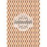 Cubisme automnale orange-marron - stamp