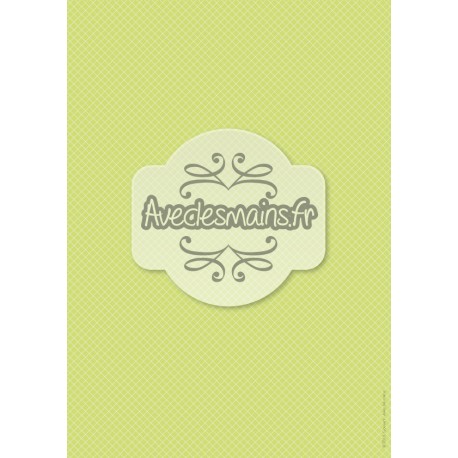 Petits carreaux verts - minipack - stamp