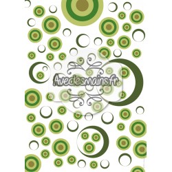 Cercles en cibles - vert - stamp