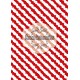 Diagonale en nuage sur ciel rouge - stamp