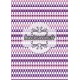 Petites têtes de mort violet et mauve - stamp