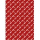Diagonale de noël sur fond rouge - petit