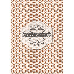 Hexagones arrondis marron