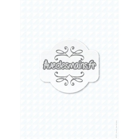 Carrés en triangles et rayures - bleu - stamp