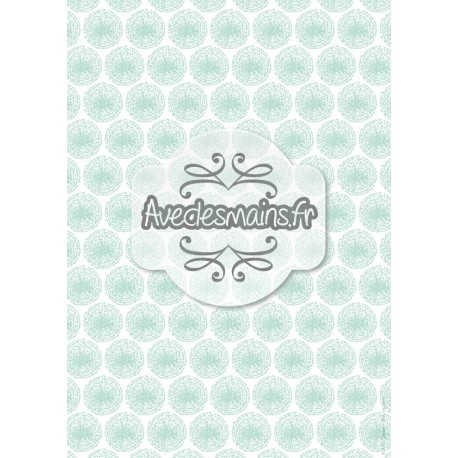 petite Graines à souffler - bleu-vert - stamp