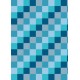 diagonales de  carrés bleus - petit