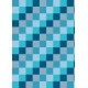 diagonales de  carrés bleus - petit