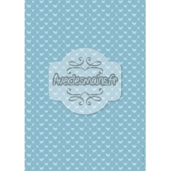 Cœurs en escadrille - bleu