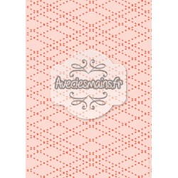 Points usées en quadrillage - rose - stamp