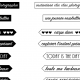 Etiquettes à message - noire - à découper - zoom