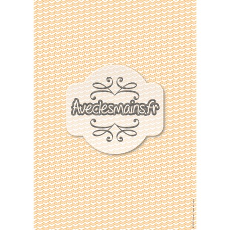 Chevrons emplilés orange - stamp