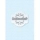 Points blancs 2 tailles sur fond bleu pale - stamp