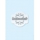 Points blancs 2 tailles sur fond bleu pale - stamp