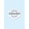 Points blancs 2 tailles sur fond bleu pale - stamp